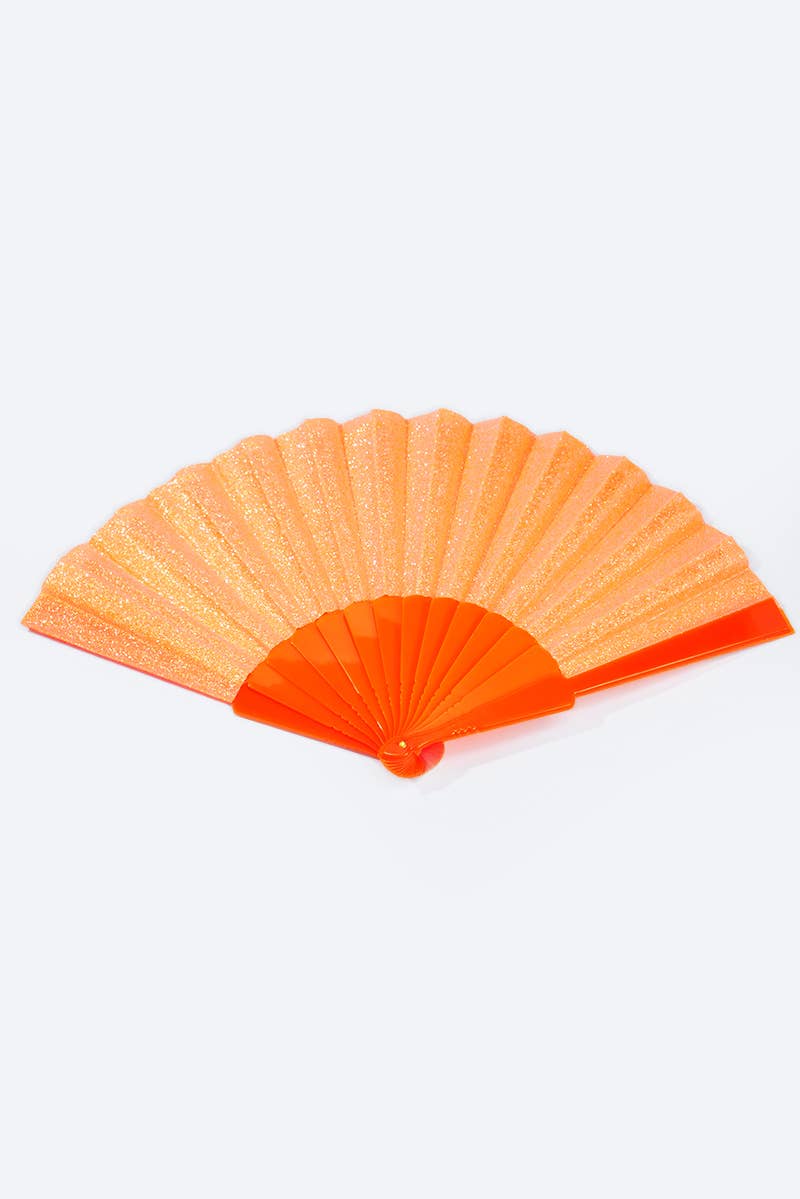 Éventail pailleté coloré 23cm SZ006