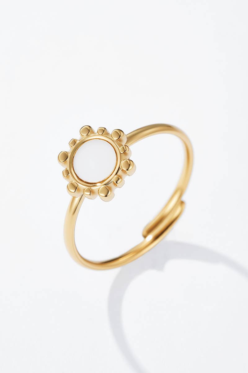Bague Soleil en acier inoxydable 424CA62