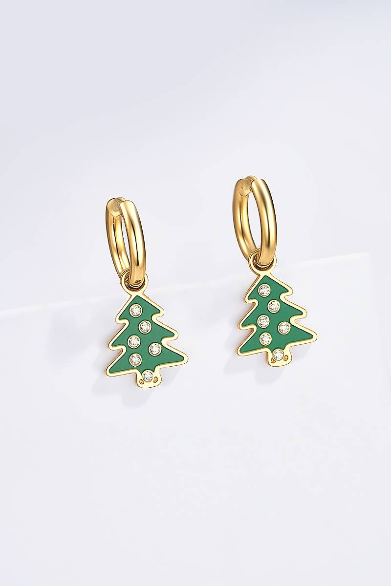 Boucles d'oreilles en acier inoxydable 124RX218