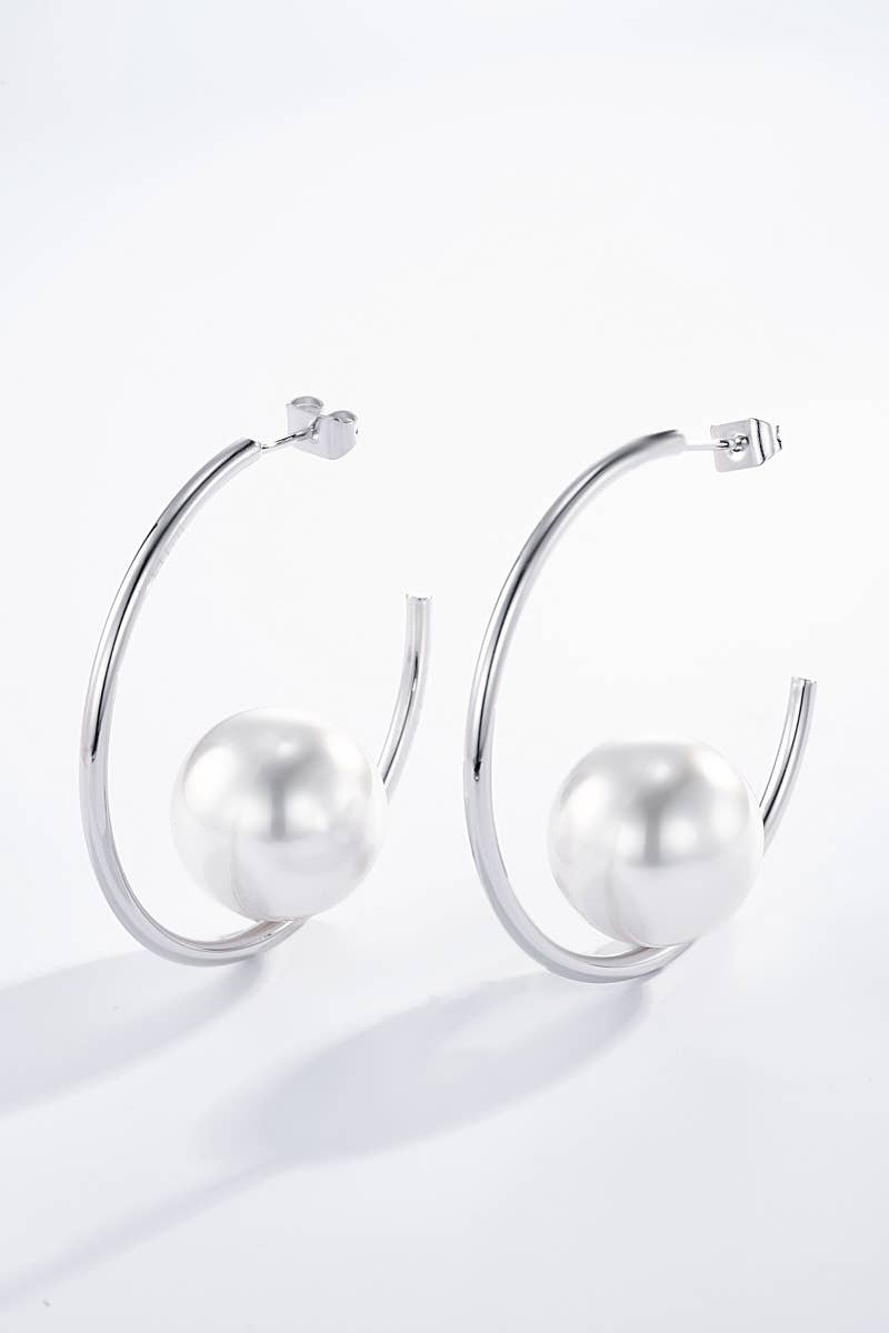 Boucles d'oreilles en acier inoxydable 124AQ230