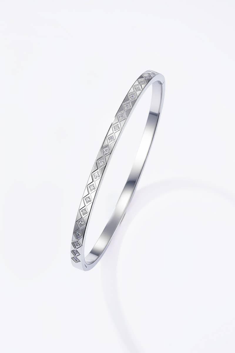 Bracelet jonc en acier inoxydable 324AQ302