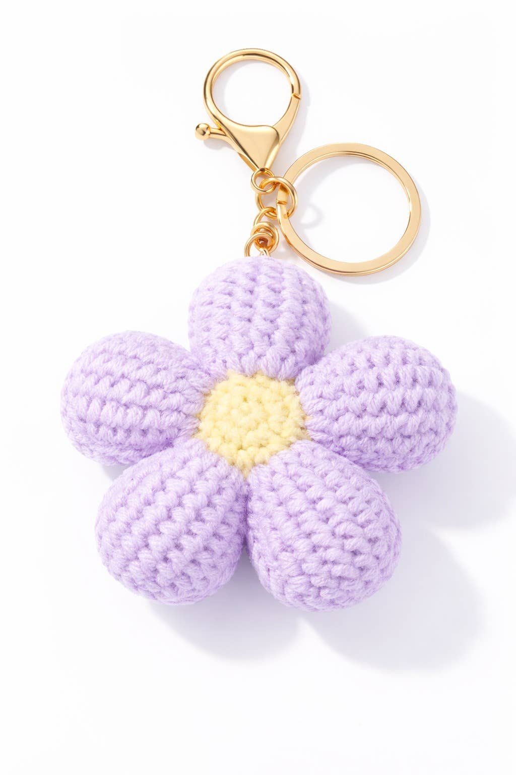 Grigri bag charm Crochet flower 8cm PC038HZ