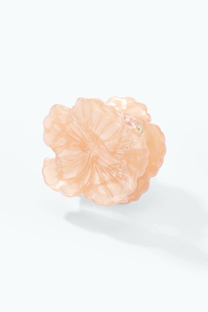 2cm pearlescent flower hair clip YH120LY