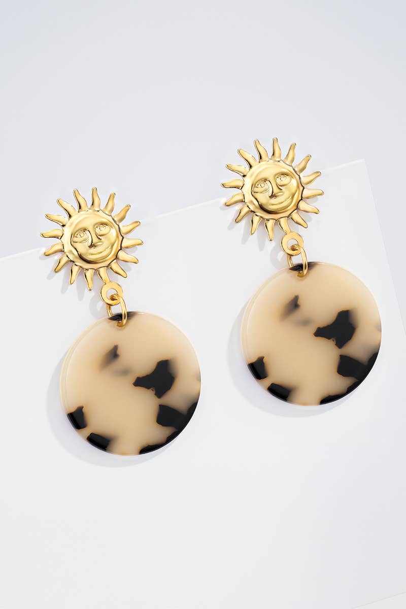 Boucles d'oreille en acier inoxydable 124RX195