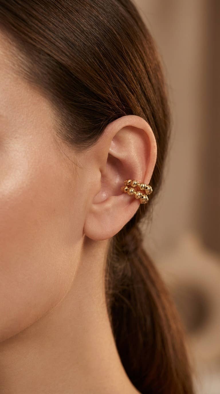 Earcuff en acier inoxydable 124AQ520