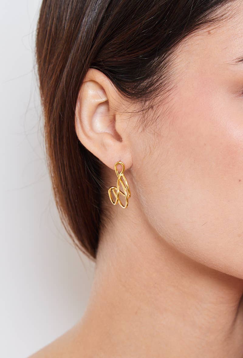 Boucles d'oreilles en acier inoxydable 124RX85