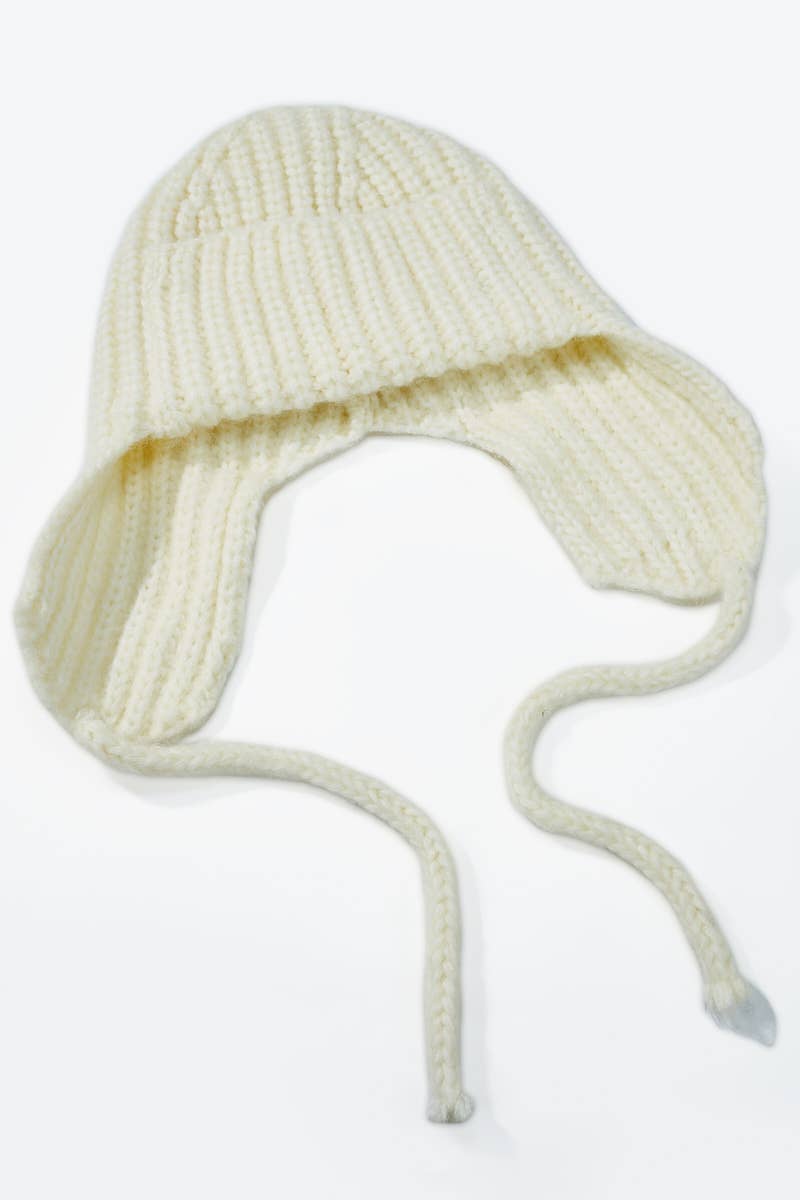 Bonnet cache-oreilles en laine MJ205SD