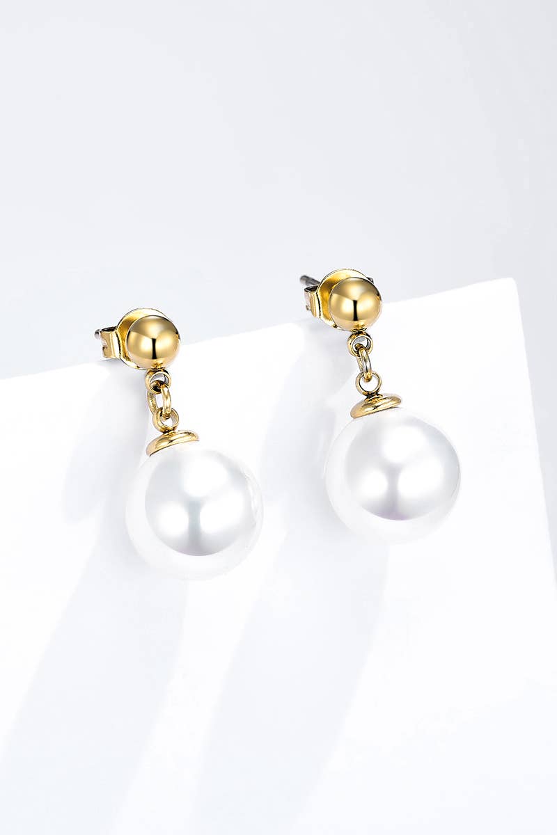 Boucles d'oreilles en acier inoxydable 124AQ363