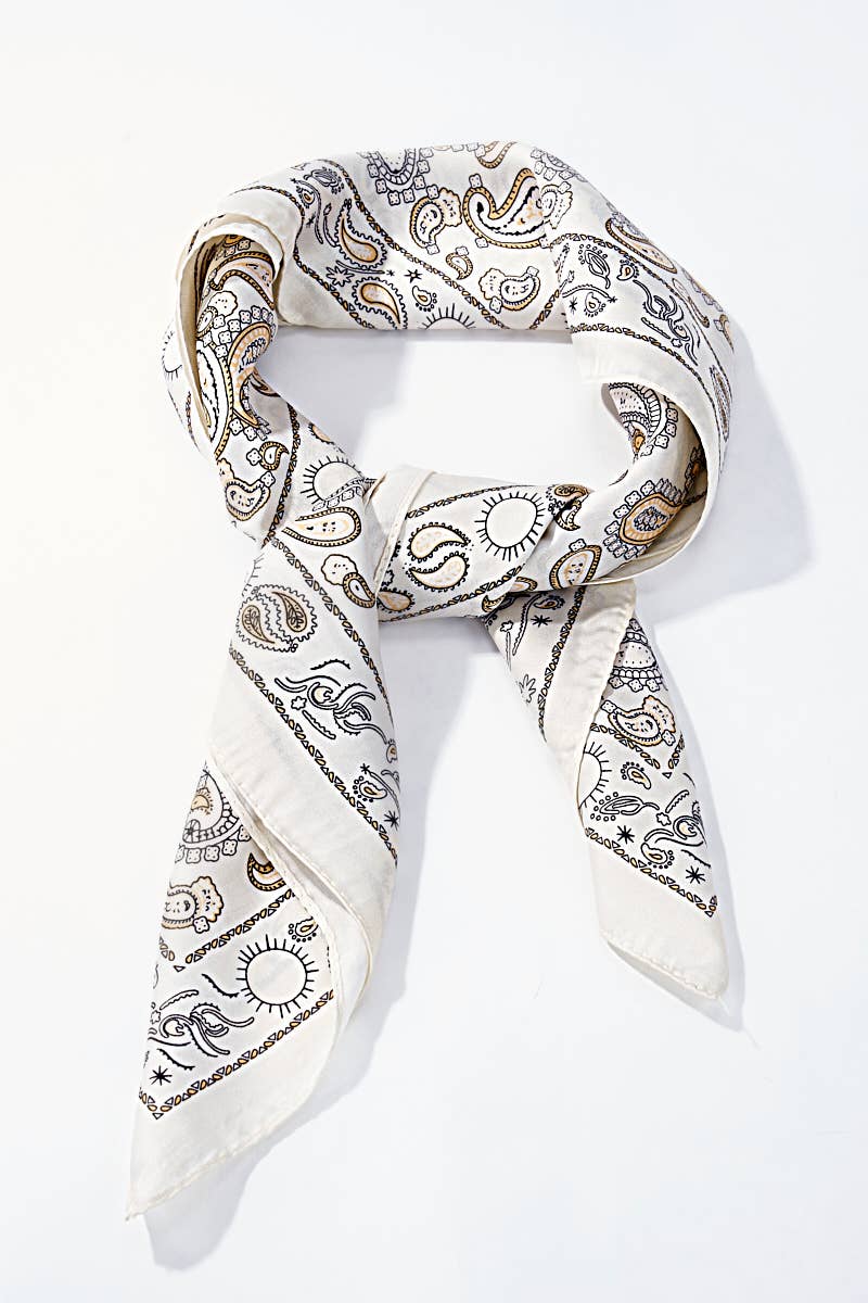 Printed scarf 70x70 cm FL36