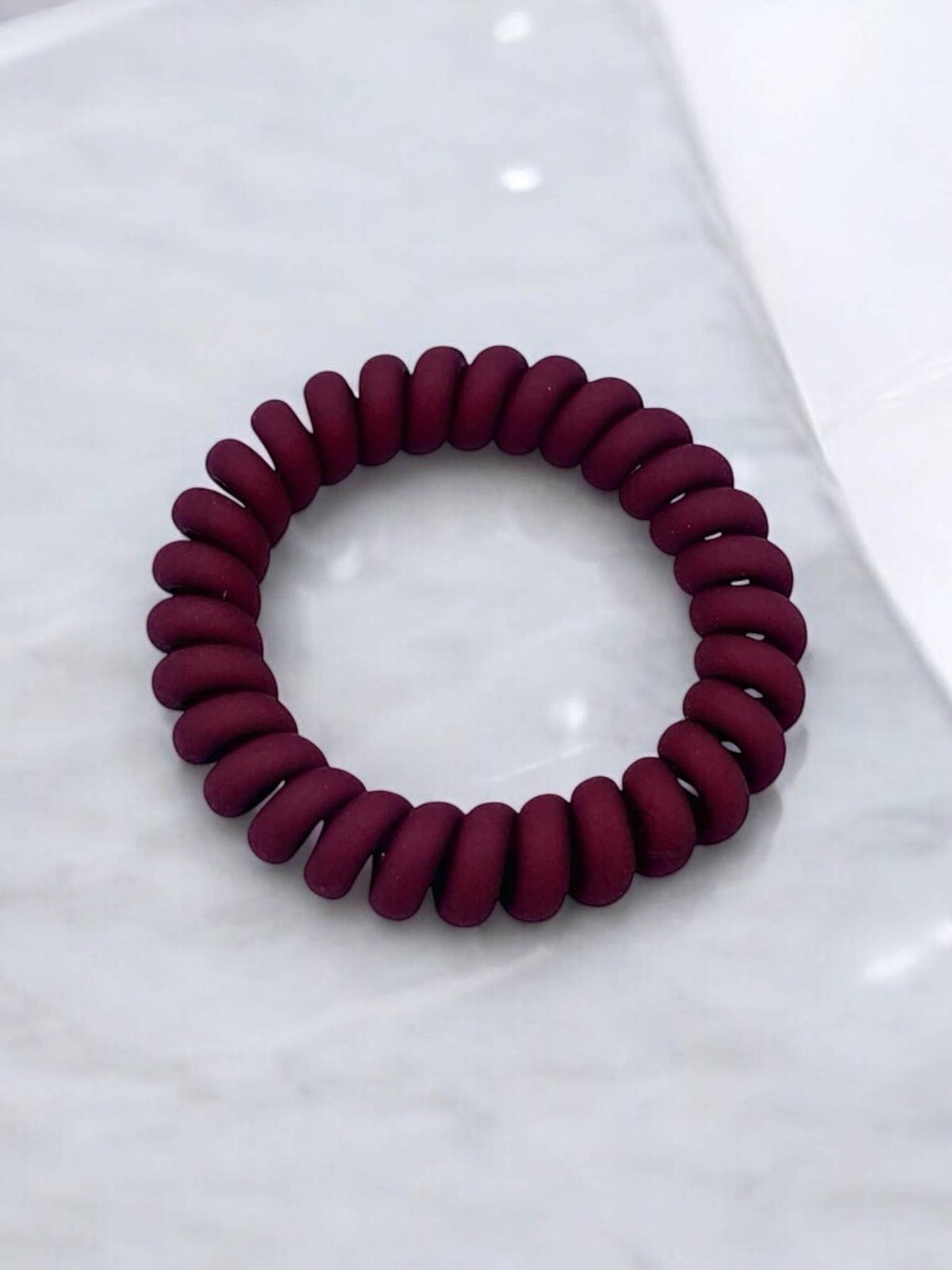 Chouchou élastique en spirale mat JD02