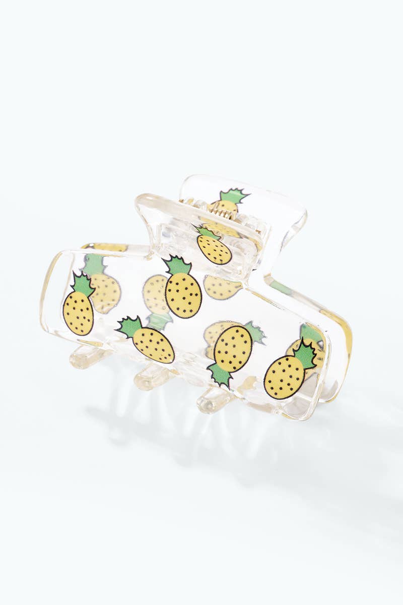 Transparent fruit hair clip 4cm YH148LY