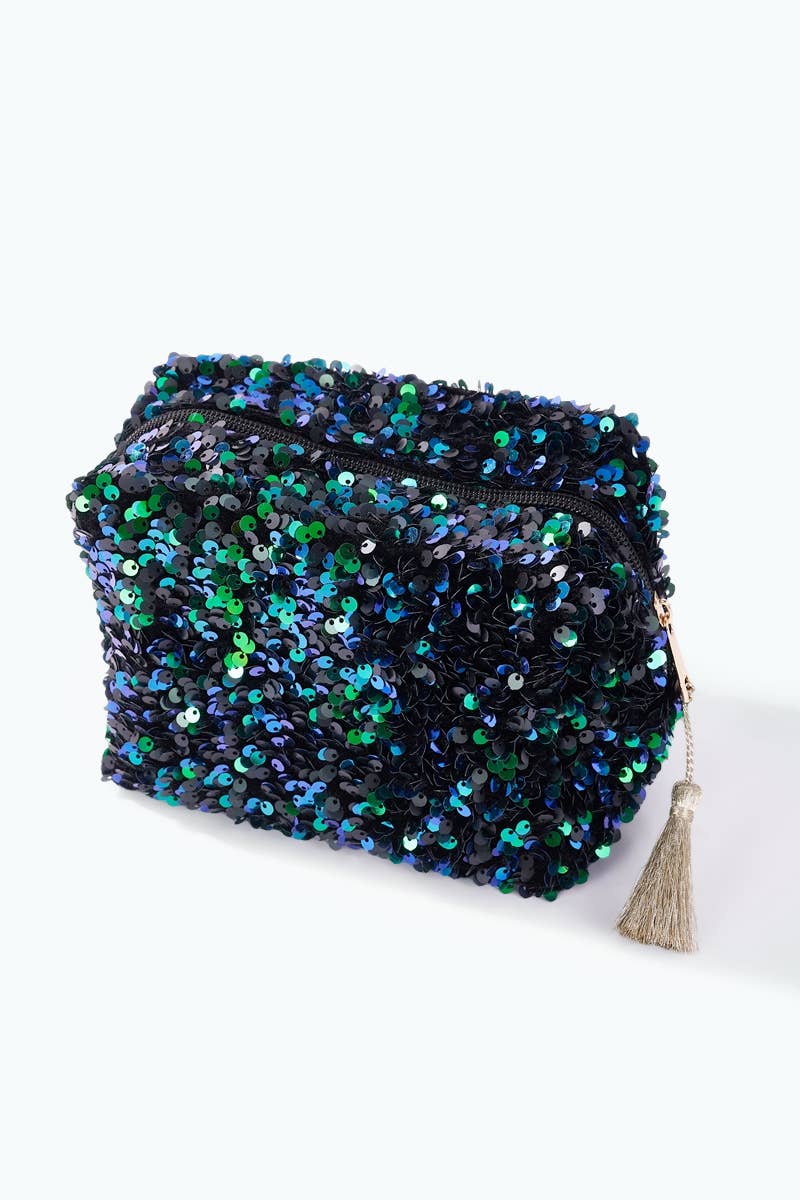 CY45 sequin makeup bag