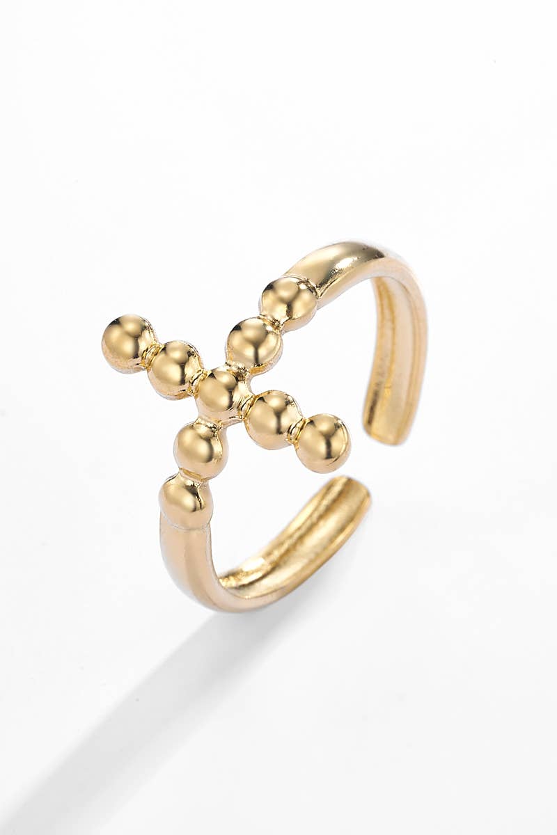 Bague croix en acier inoxydable 424YC53