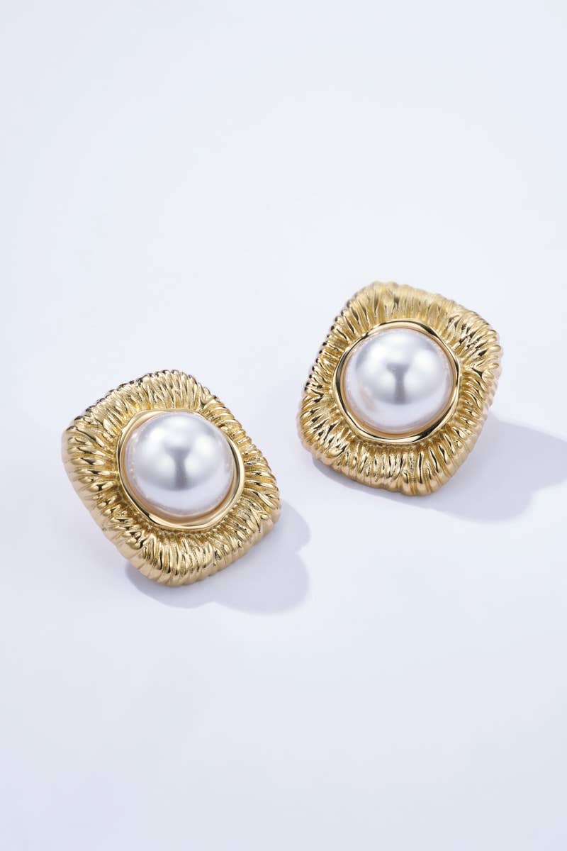 Boucles d'oreilles en acier inoxydable 124AQ322