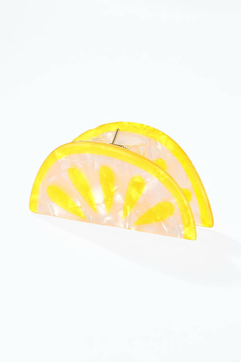 Pearlescent fruit hair clips YH150LY