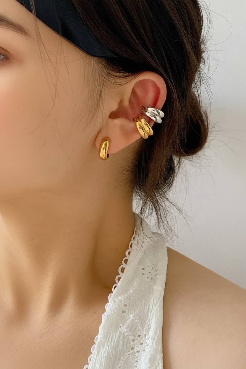 Earcuff en acier inoxydable 124AQ527