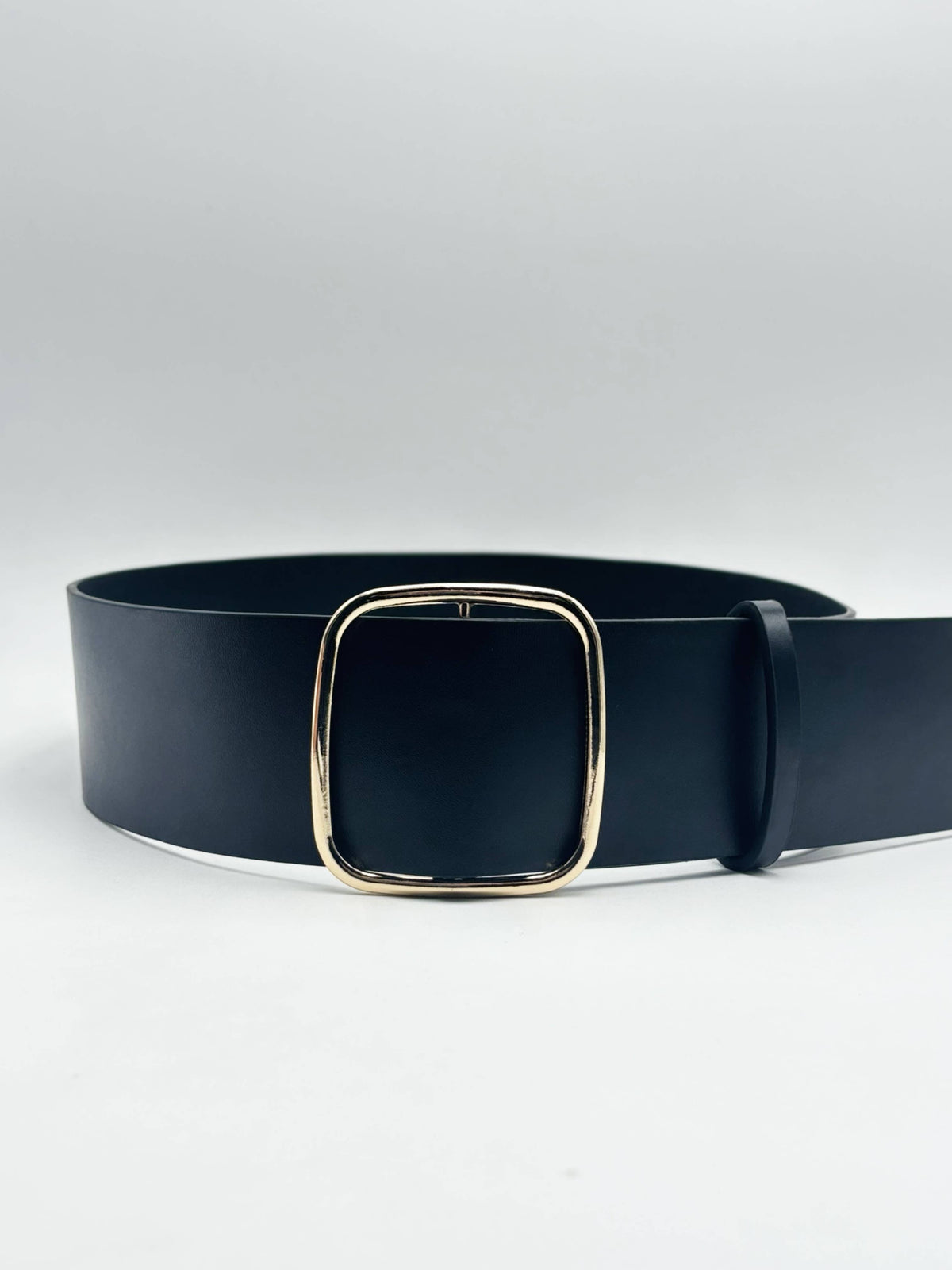 Wide faux leather belt CT31