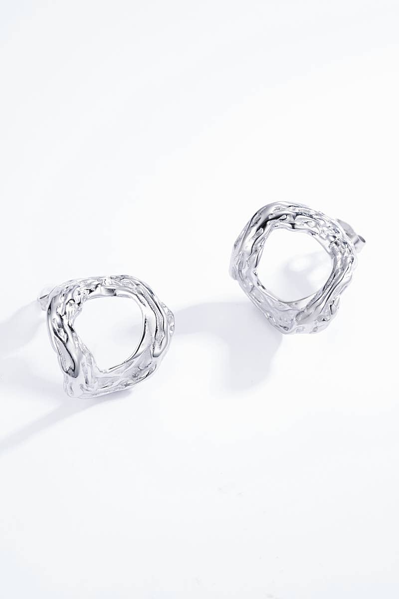 Boucles d'oreilles en acier inoxydable 124DY30