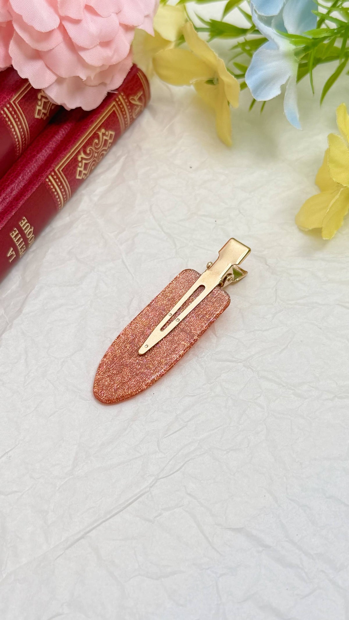 Glitter hair clips 6x2cm BRT200ZN
