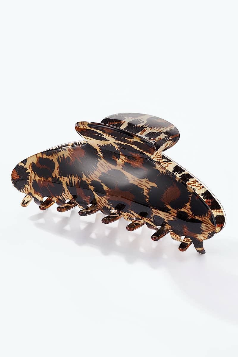 Leopard print hair claw 10.5 cm YH110SS