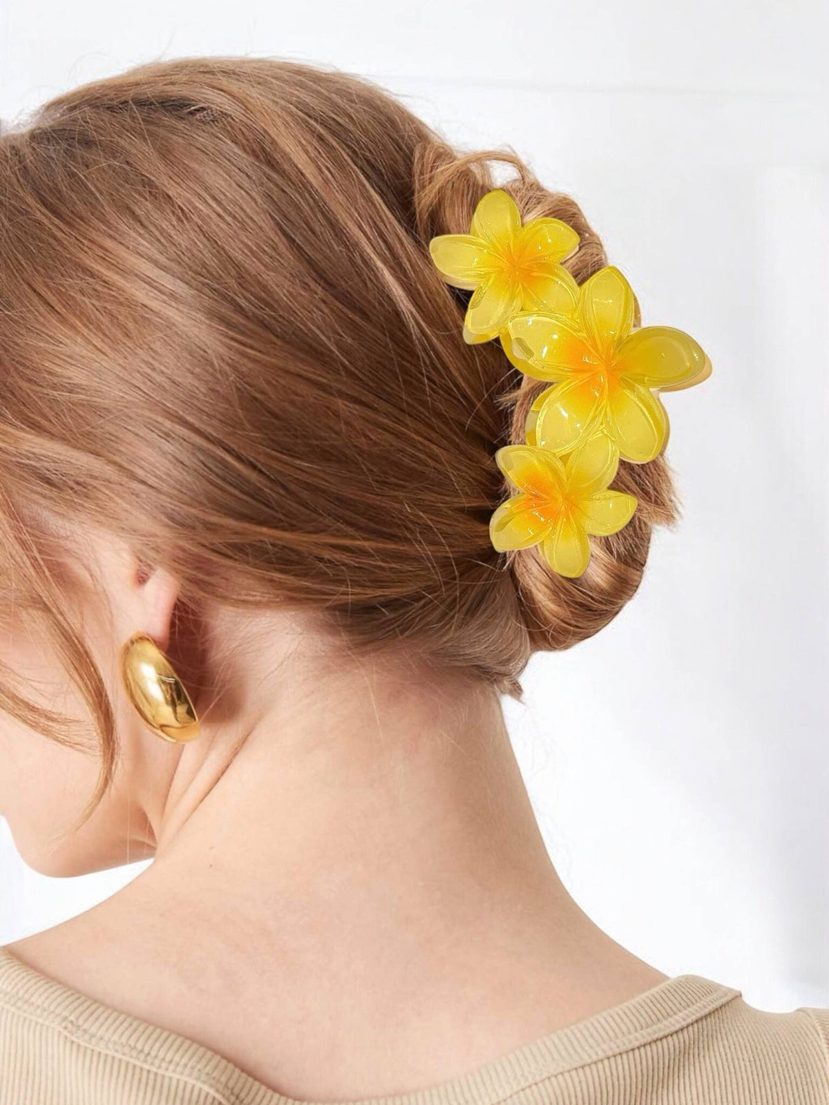 Flower-shaped hair clip YH20