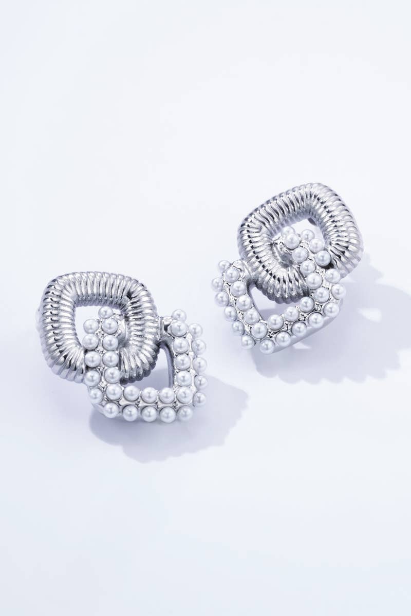 Boucles d'oreilles en acier inoxydable 124AQ326