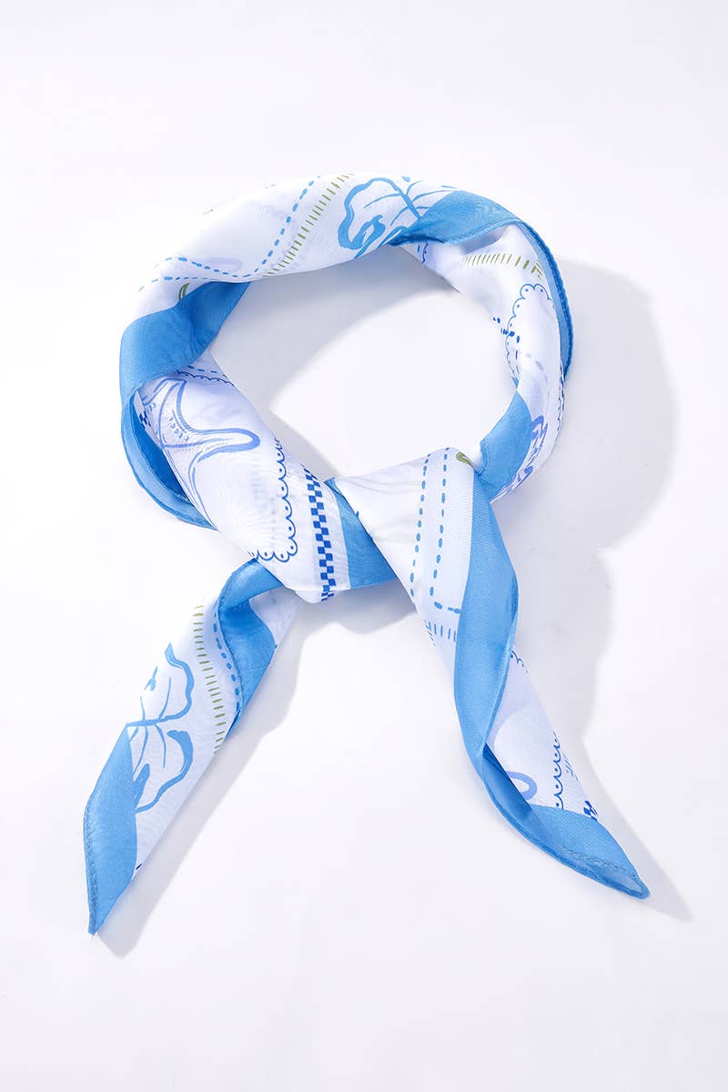 Patterned scarf 65 X 65 CM FL324DF