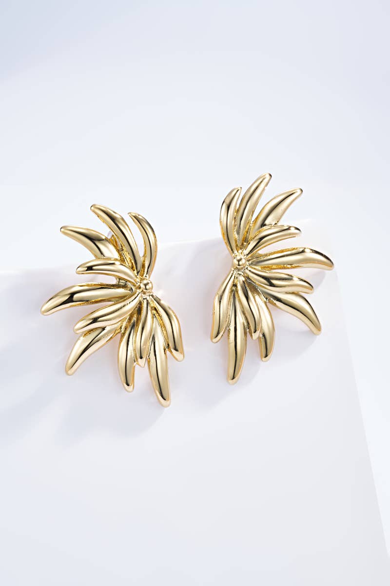 Boucles d'oreille en acier inoxydable 124AQ373
