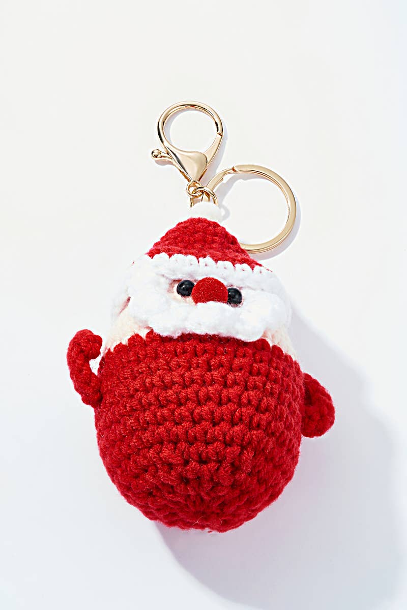 Grigri accessoires de sac Père-Noël en crochet PC004HZ