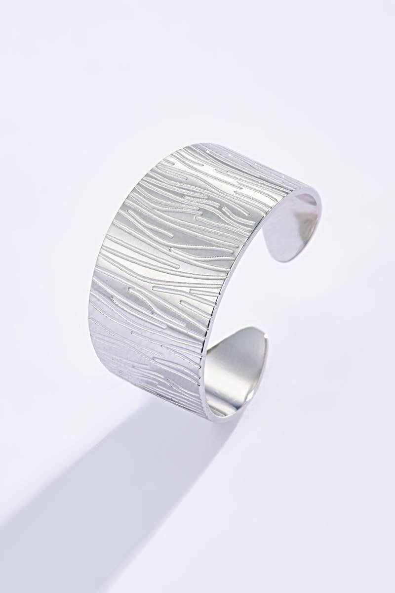 Bague texturée en acier inoxydable 424RX77