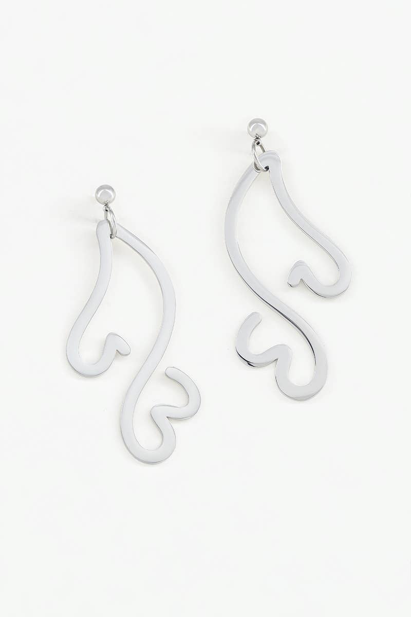 Boucles d'oreilles en acier inoxydable 124RX100