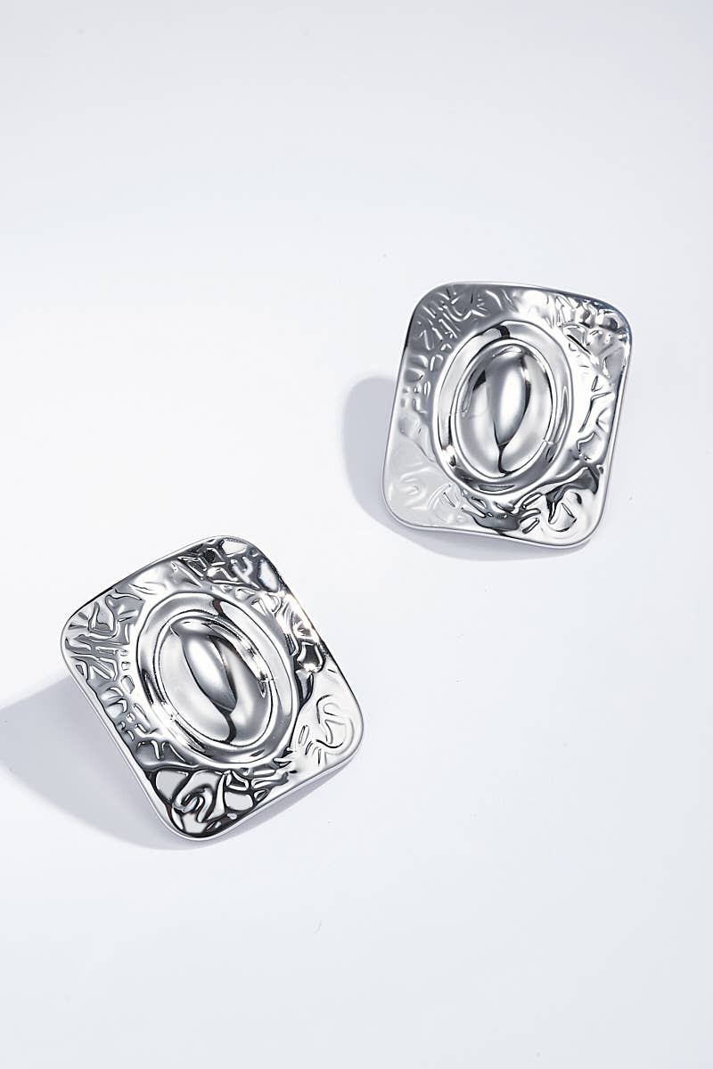 Boucles d'oreilles en acier inoxydable 124AQ251