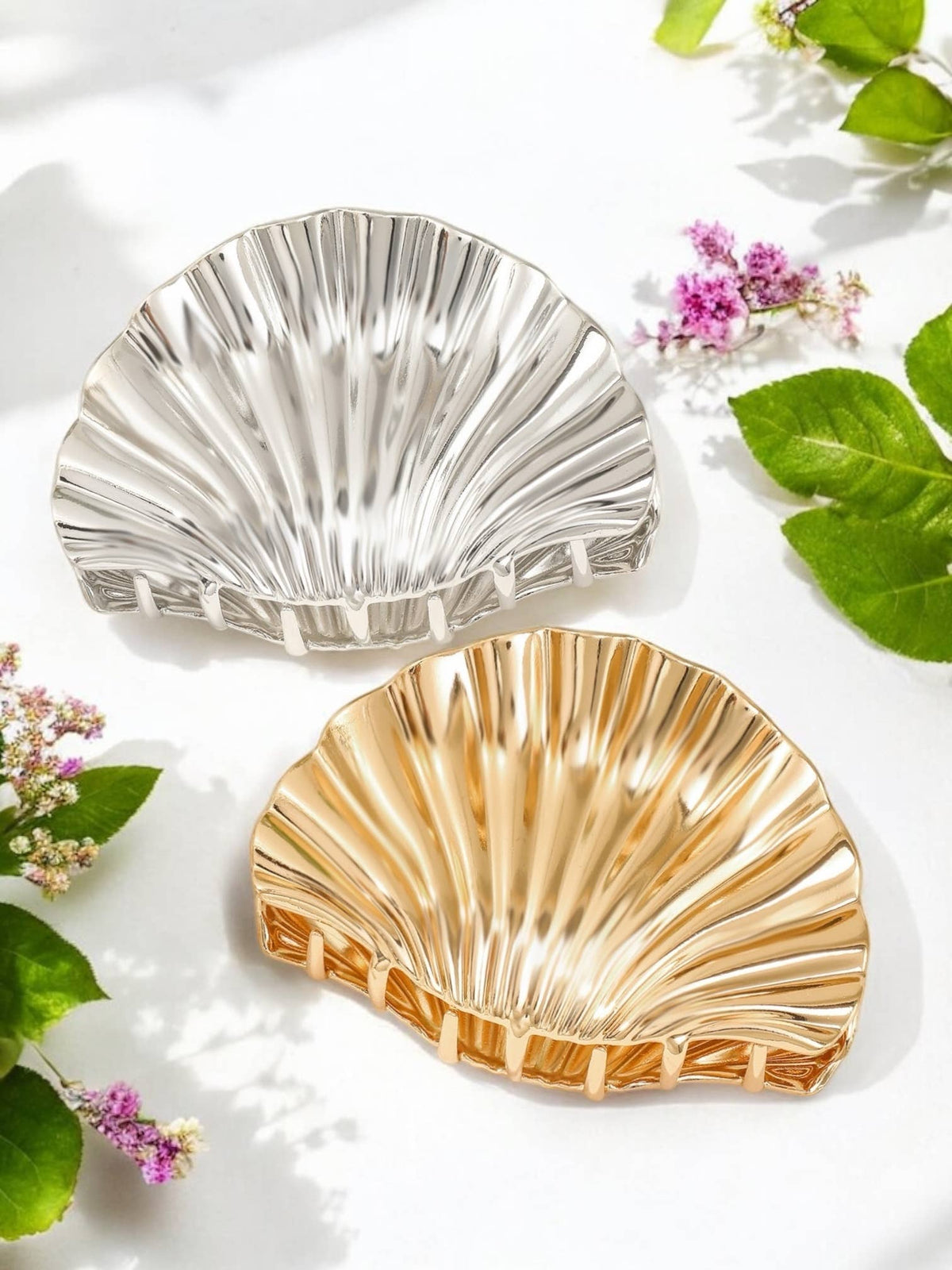 ZE22 Seashell metal hair clip