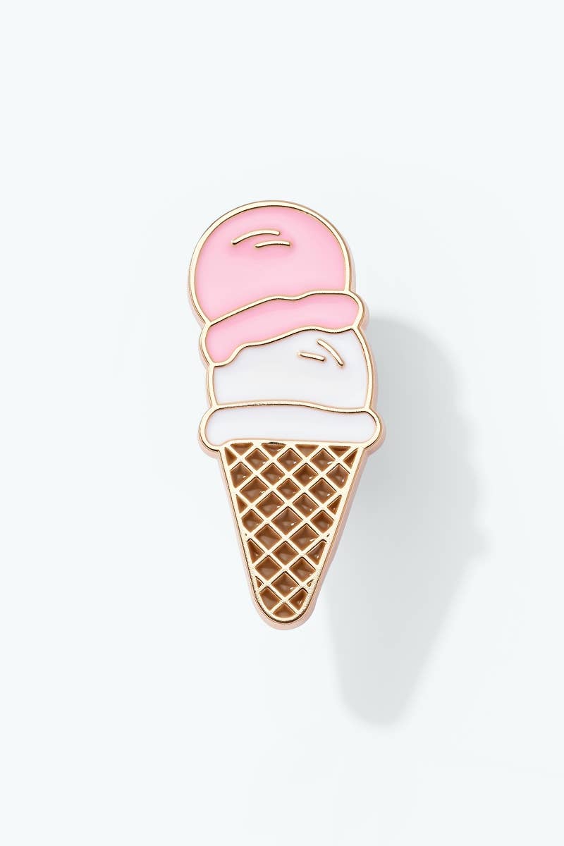 3.5cm resin ice cream pin BHY124XC
