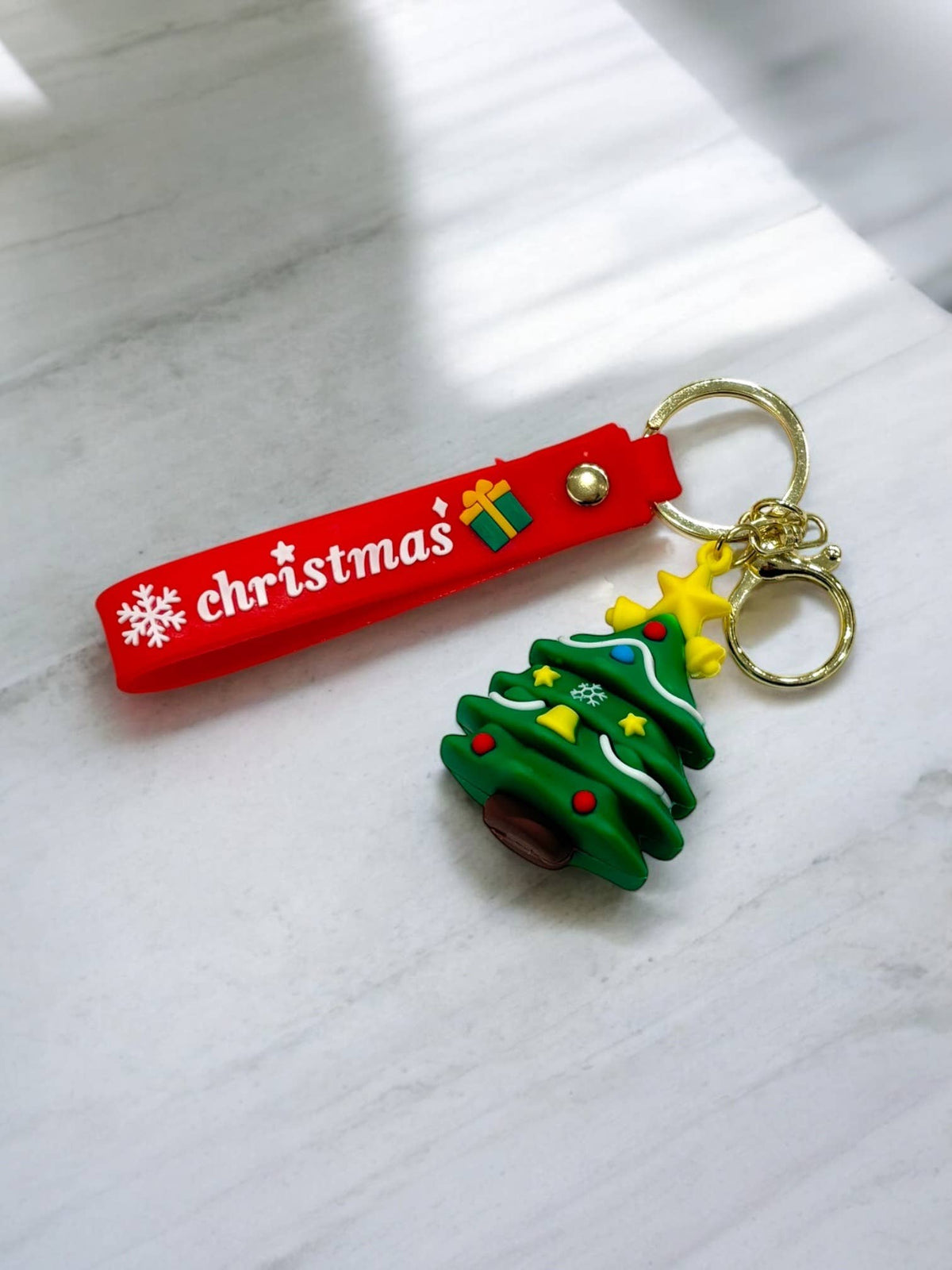 Grigri de sac et porte-clé sapin de Noël PC3