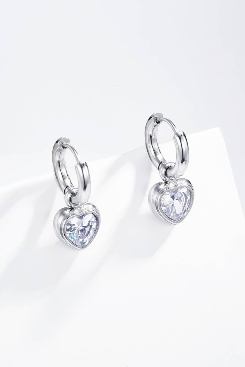 Boucles d'oreilles en acier inoxydable 124AQ241