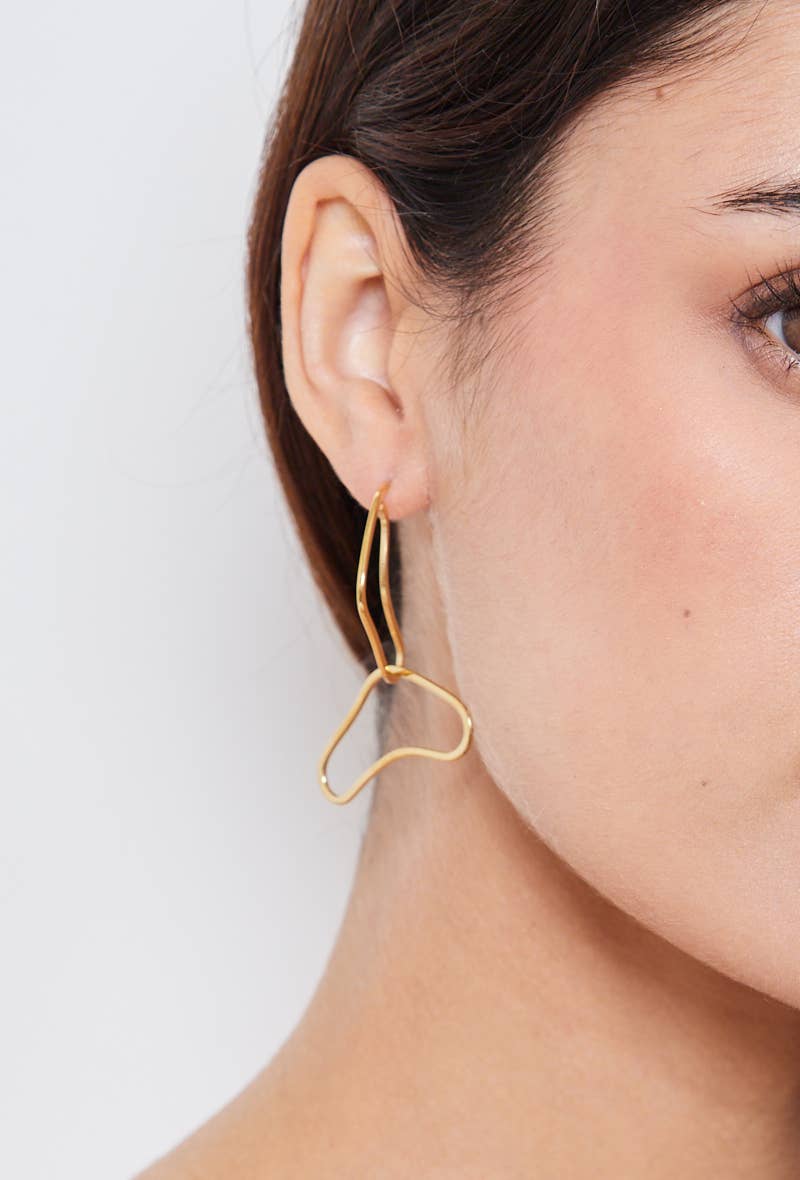 Boucles d'oreilles en acier inoxydable 124AQ285