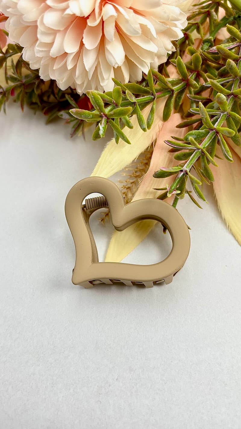 5cm heart mini hair claw YH40