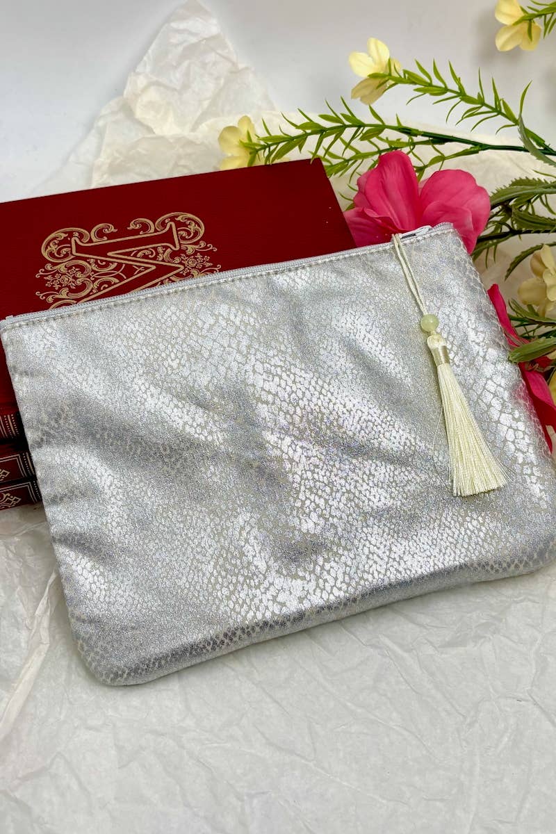 Trousse à maquillage en coton imprimé animal CY106DM