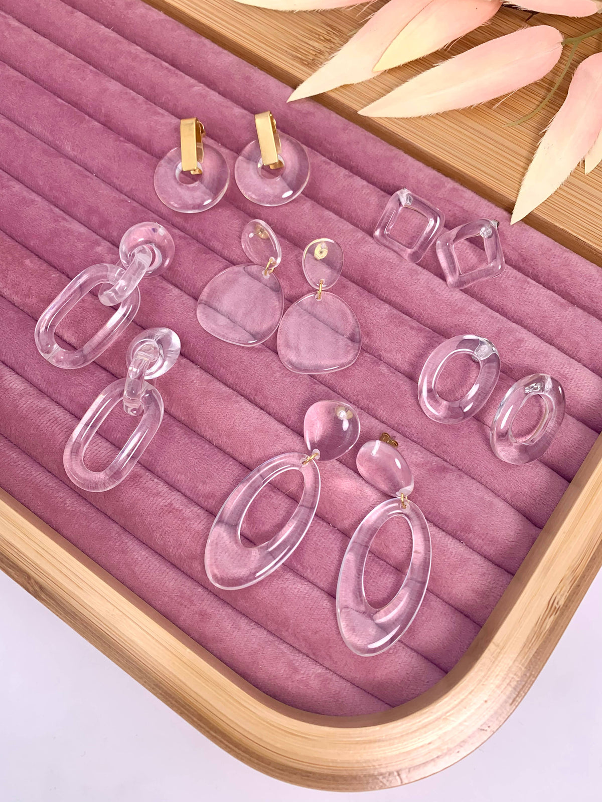 Set de boucles d'oreilles en acier inoxydable SET80