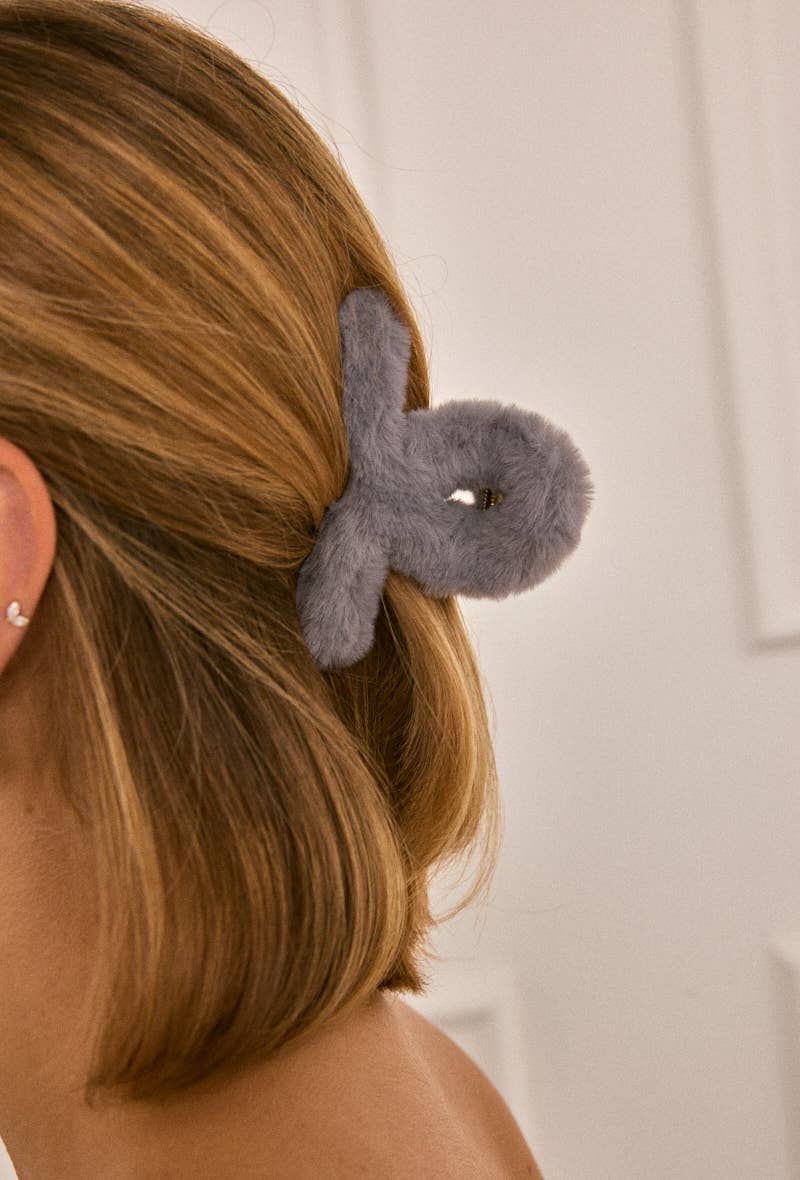 Pince à cheveux fausse fourrure YH202YJ