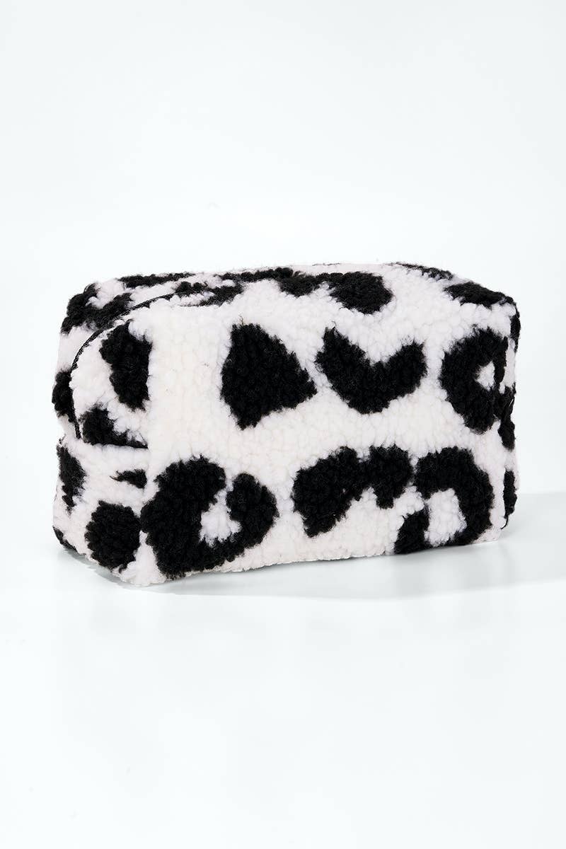 Leopard plush makeup bag CY320JH