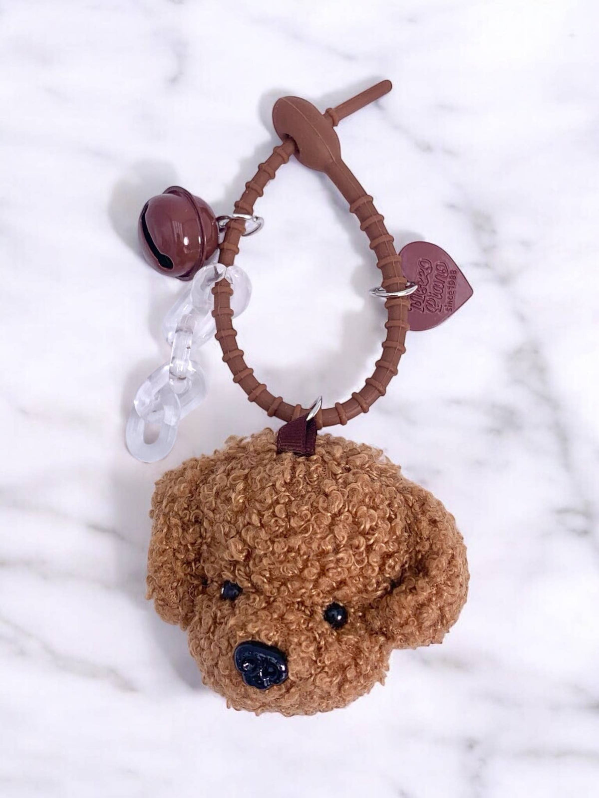Grigri de sac et porte-clé chien avec clochette PC07