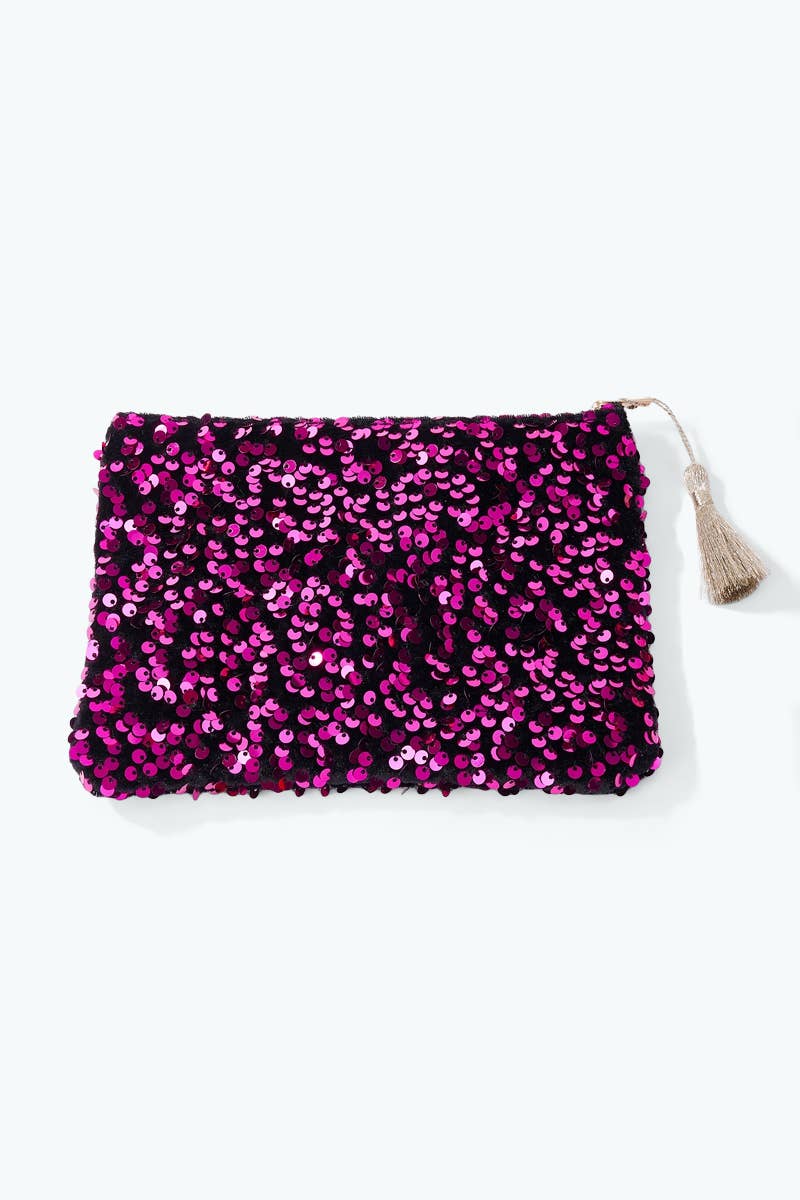 Sequin makeup bag CY46