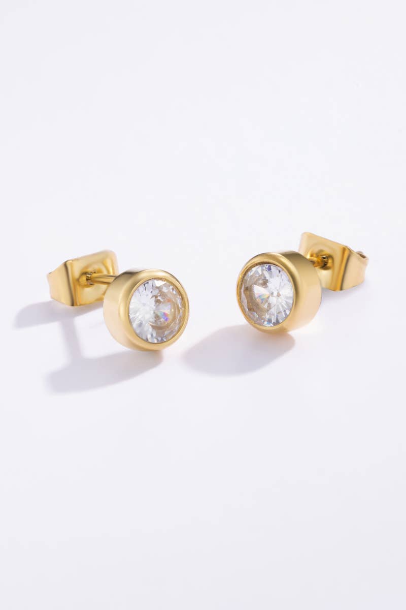 Boucles D'Oreilles Puces En Acier Inoxydable 124AQ121N129