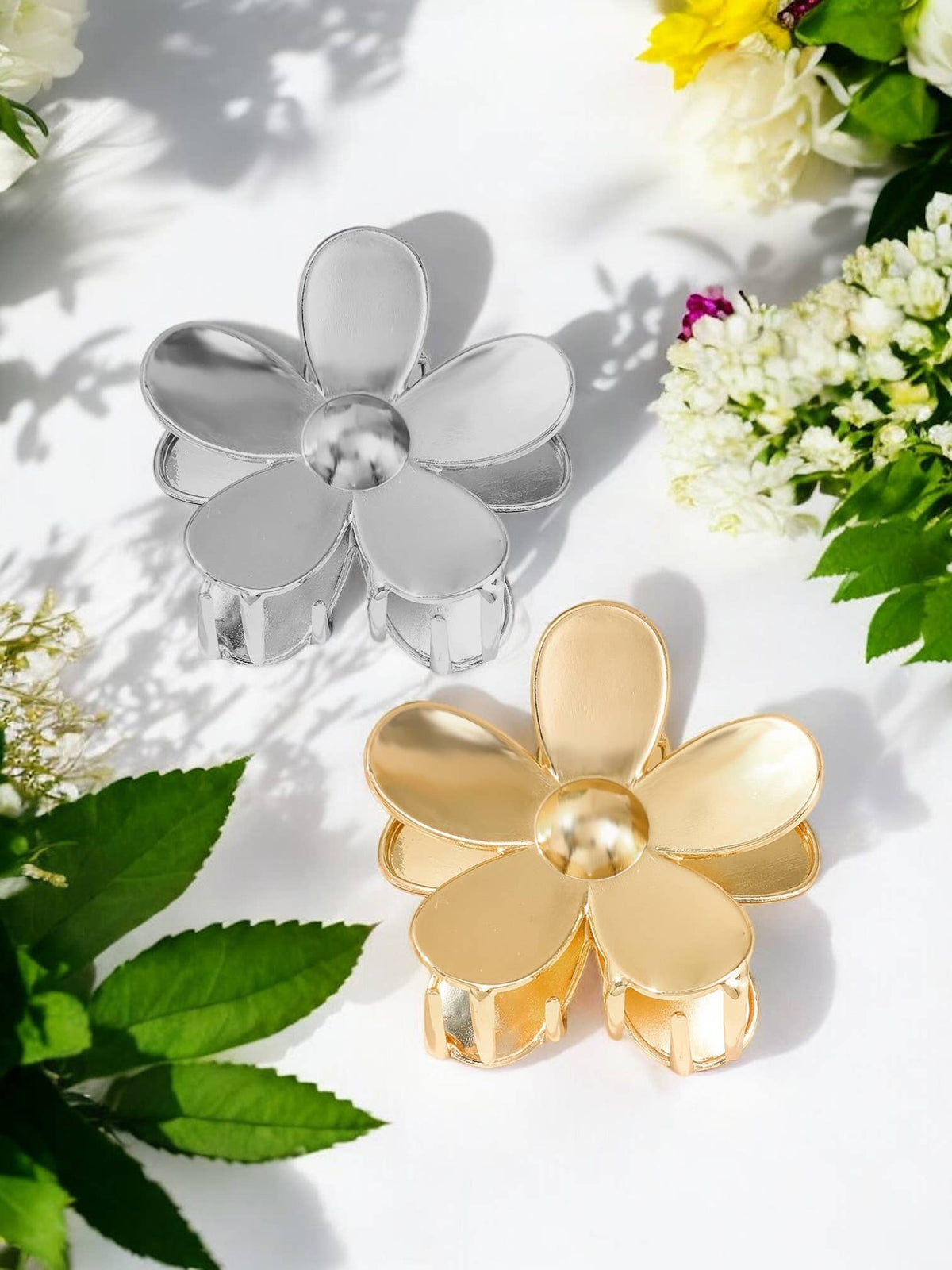 Pince à cheveux en forme de fleur ZE19