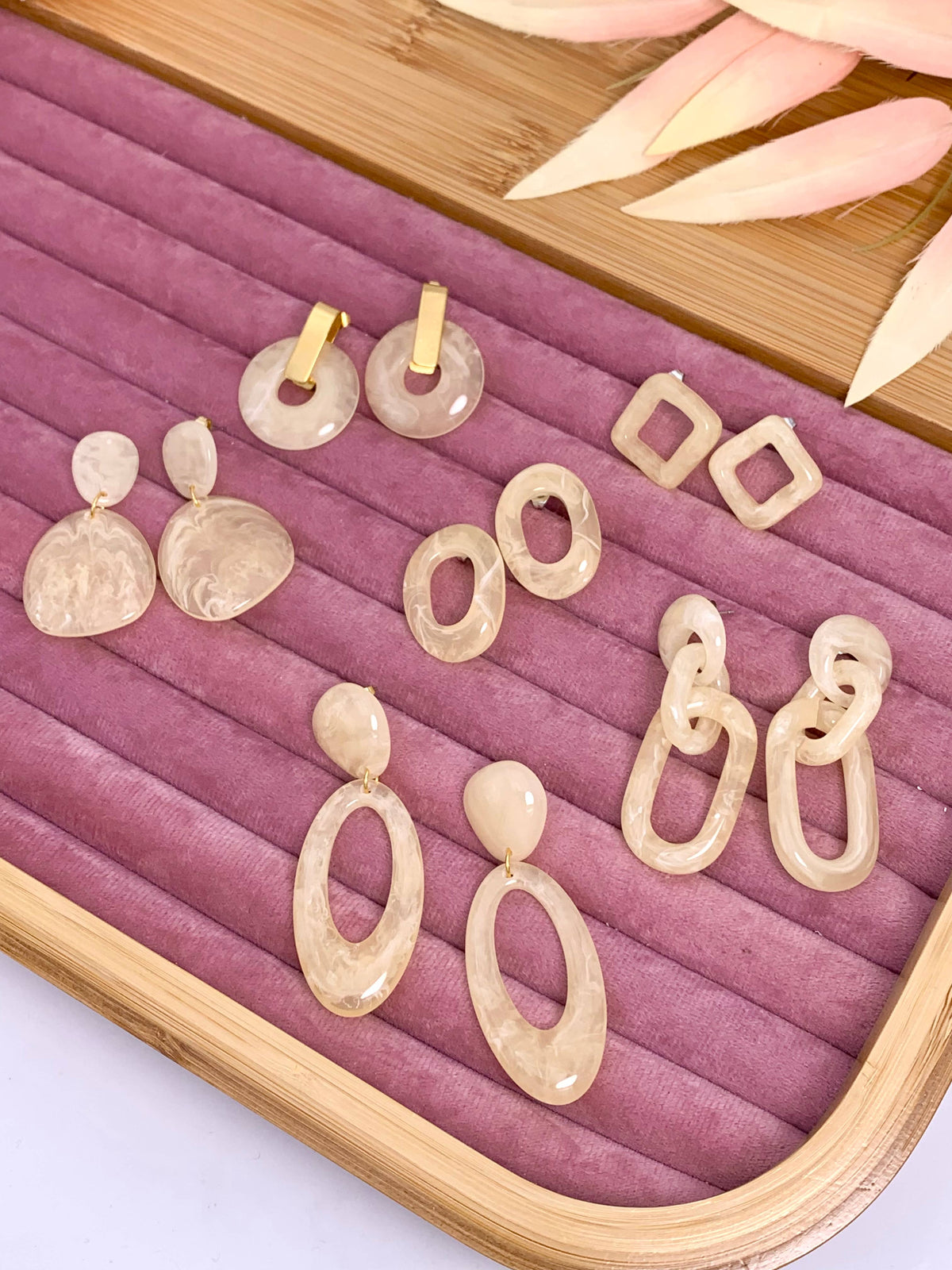 Set de boucles d'oreilles en acier inoxydable SET81