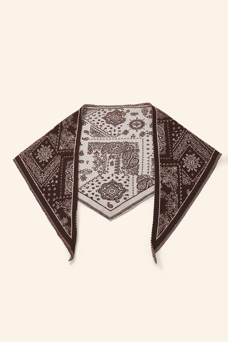 Bandana-style triangular scarf FL608DF