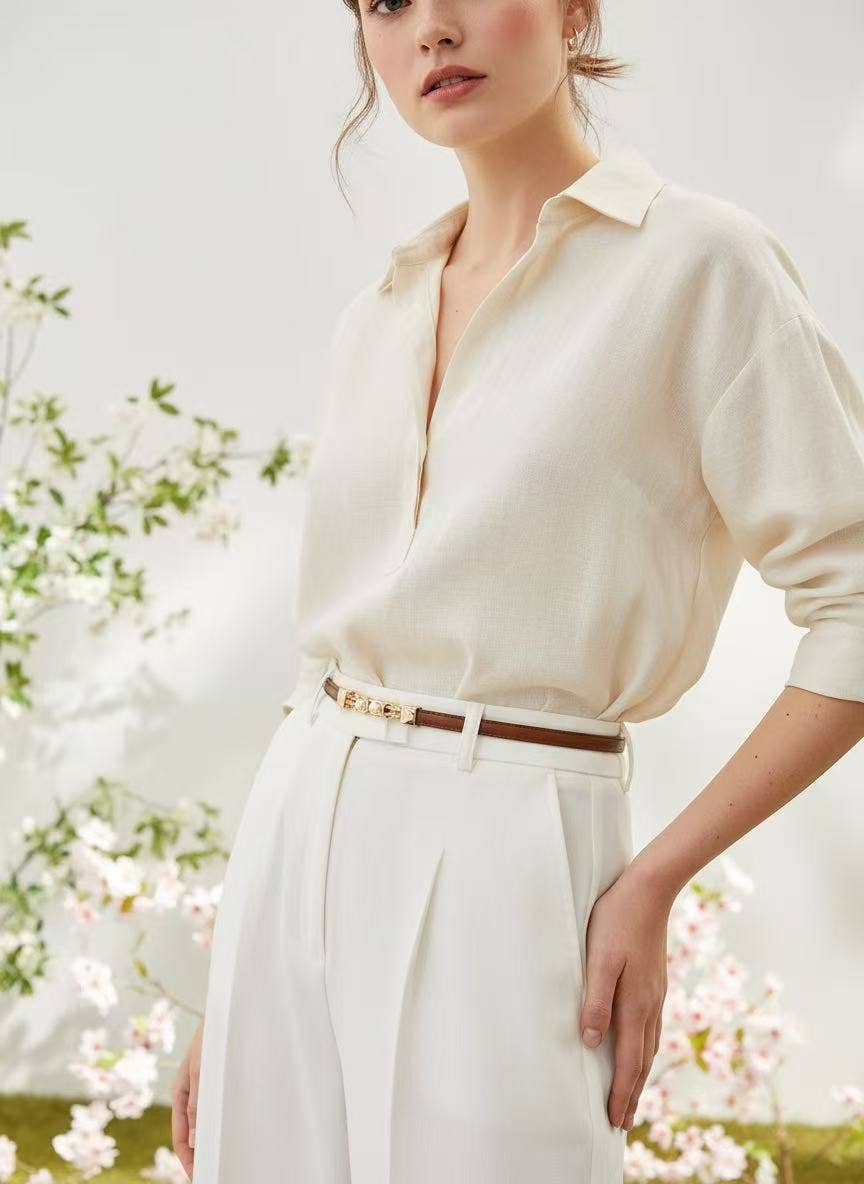 Faux leather belt CT05