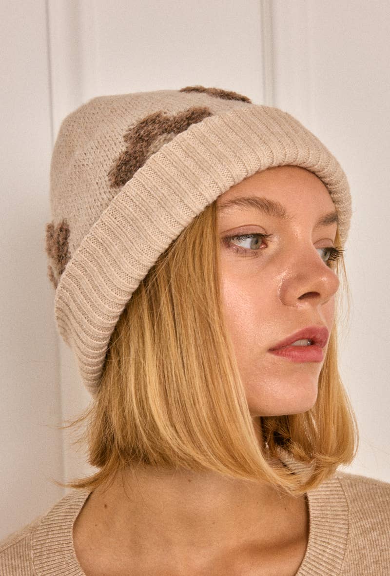 Floral wool beanie MJ206SD
